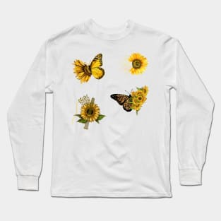 Shine Like A Sunflower stickers Pack Long Sleeve T-Shirt